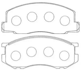 Комплект тормозных колодок AISIN ASN-136